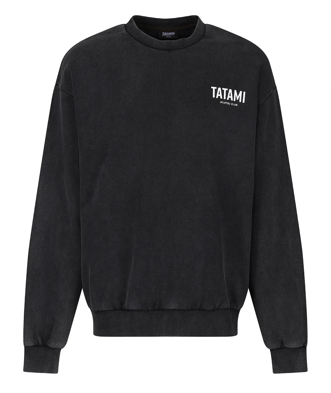 JJ Club Oversized Stonewashed Cotton Sweatshirt - Grey