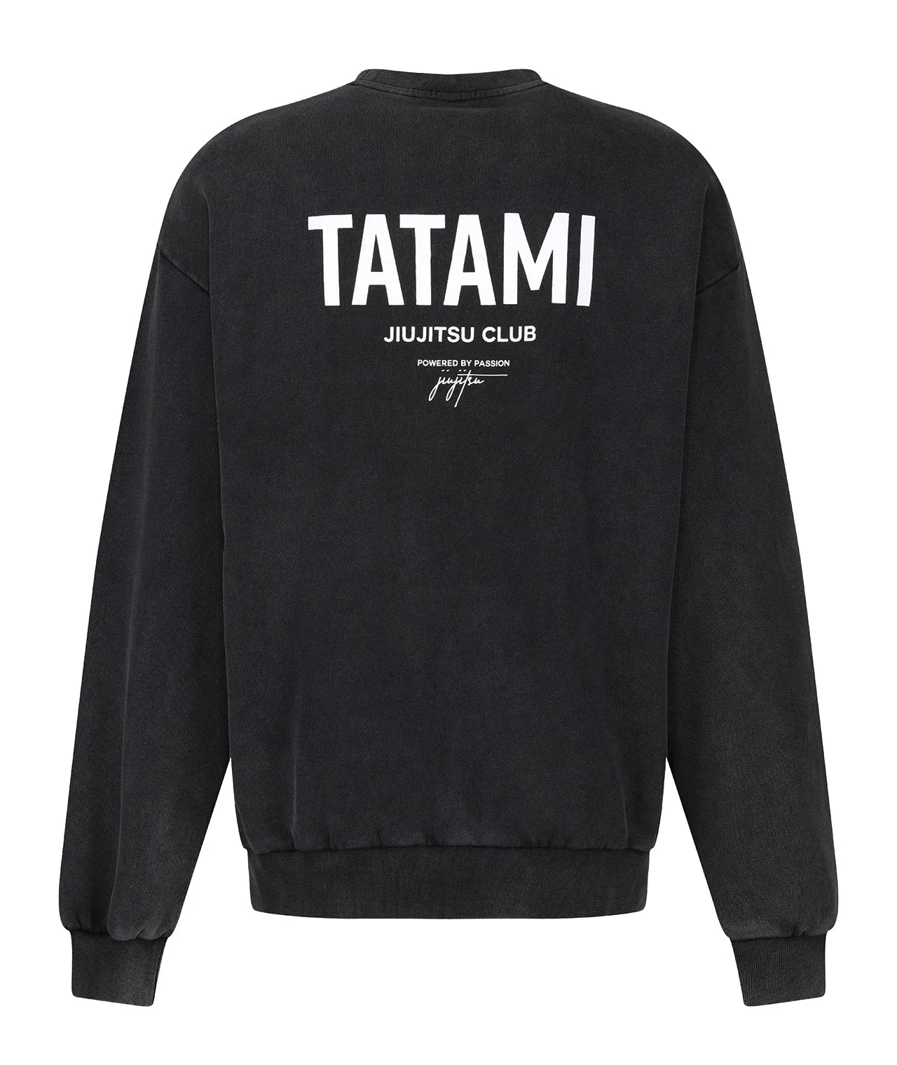 JJ Club Oversized Stonewashed Cotton Sweatshirt - Grey
