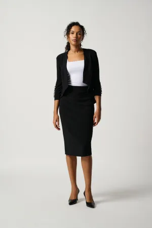 JOSEPH RIBKOFF - Black Classic Long Pencil Skirt - 163083