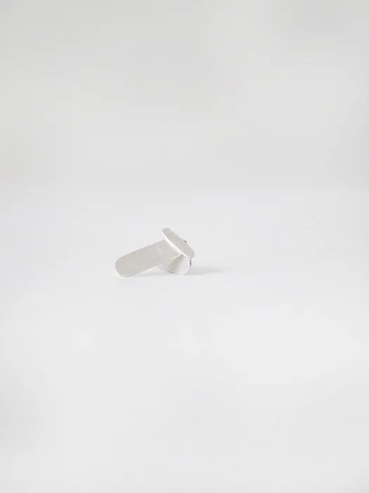 Kat Seale 2-Part Earrings, Oblong Sterling