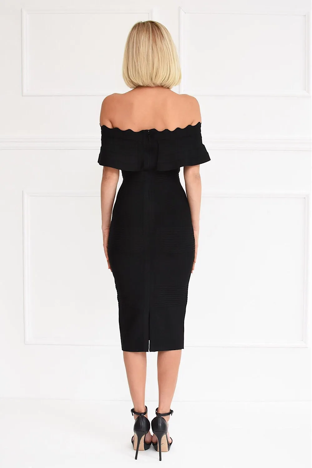 Kiki Black Bandage Dress