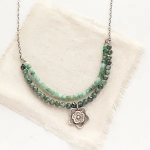 Layered Cactus Flower Grove Necklace