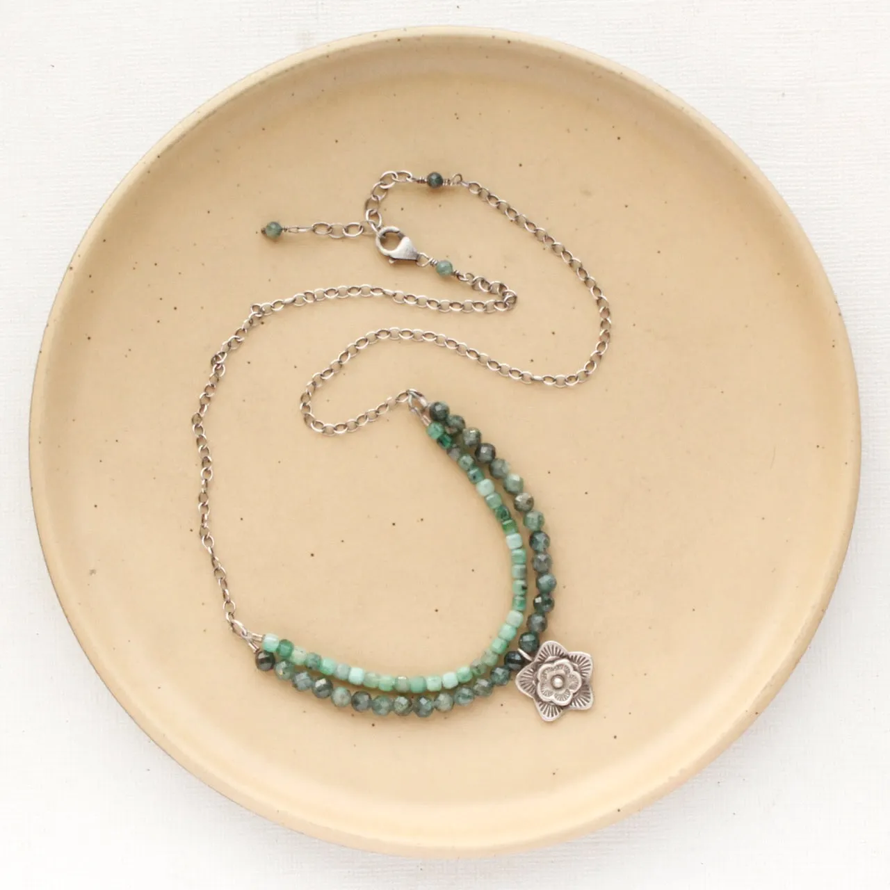 Layered Cactus Flower Grove Necklace