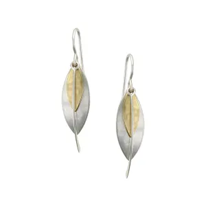 Layered Leaves and Swoop Earring