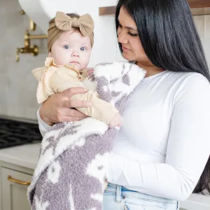 layered mini blanket | pansy