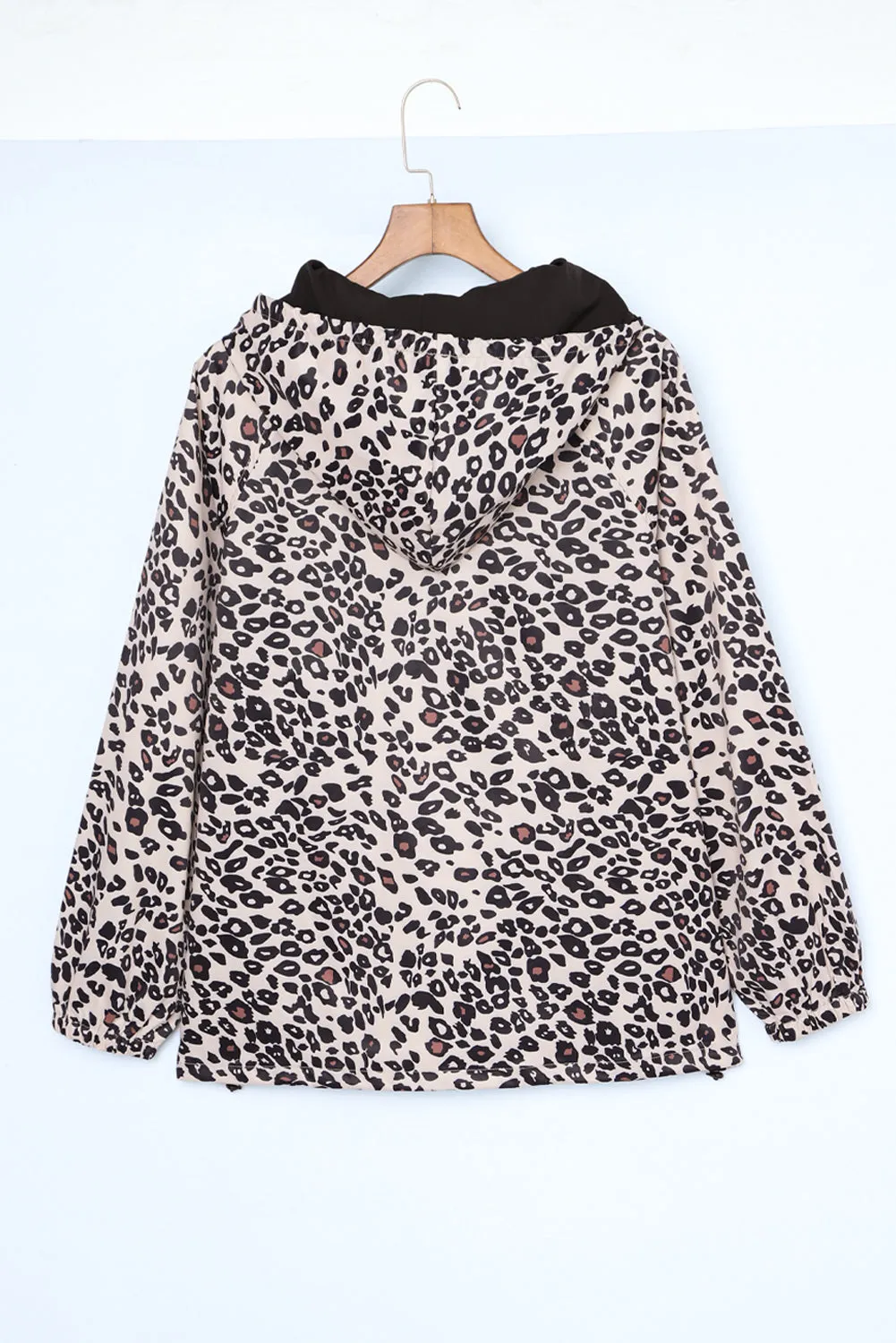 Leopard Plus Size Active Leopard Print Hoodie