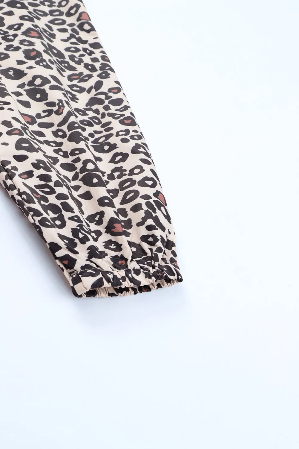 Leopard Plus Size Active Leopard Print Hoodie