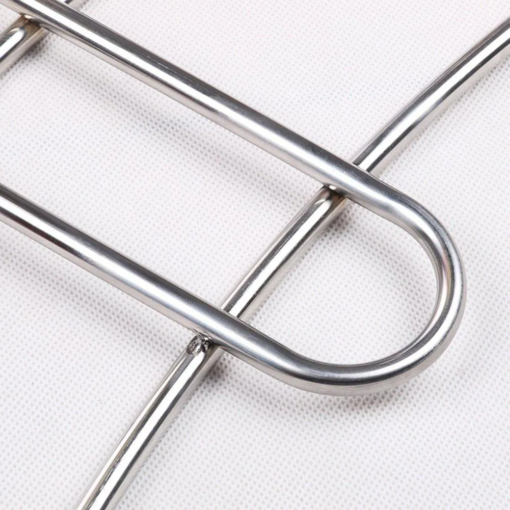 LIANGJUN Stainless Steel Coats Hangers Pants Skirts Multifunctional Drying Rack, 37.5X36cm (Size : Quantity 12)