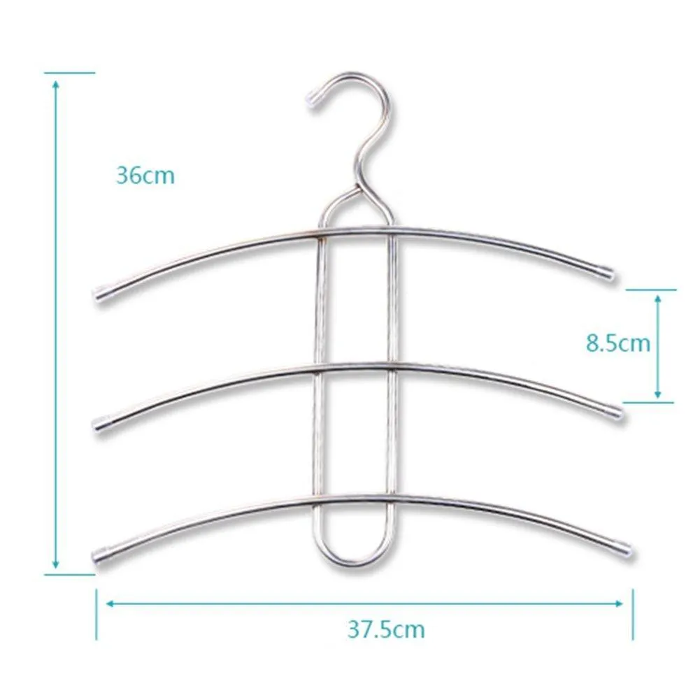 LIANGJUN Stainless Steel Coats Hangers Pants Skirts Multifunctional Drying Rack, 37.5X36cm (Size : Quantity 12)
