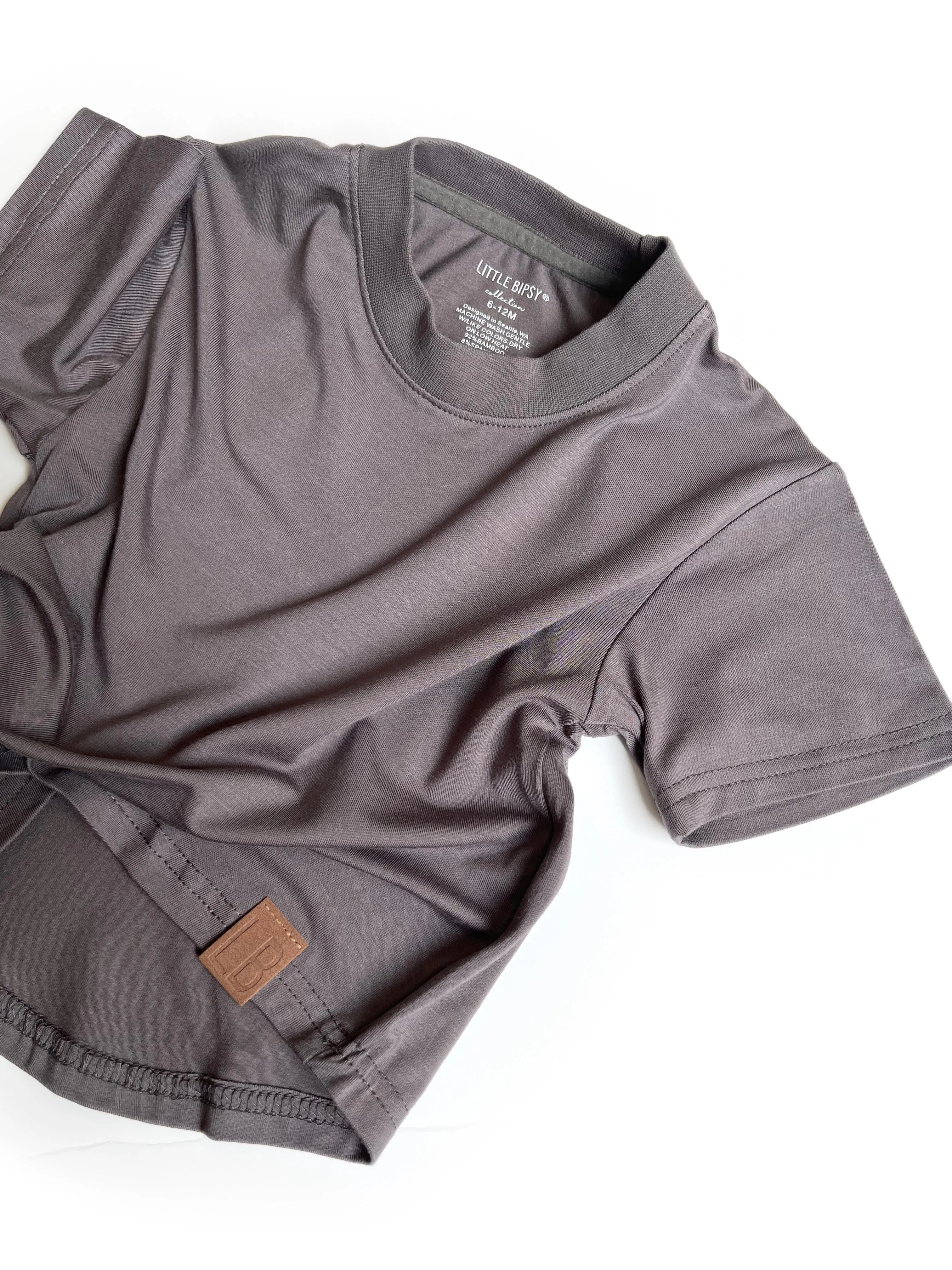 Little Bipsy Oversized Bamboo Tee - Stone