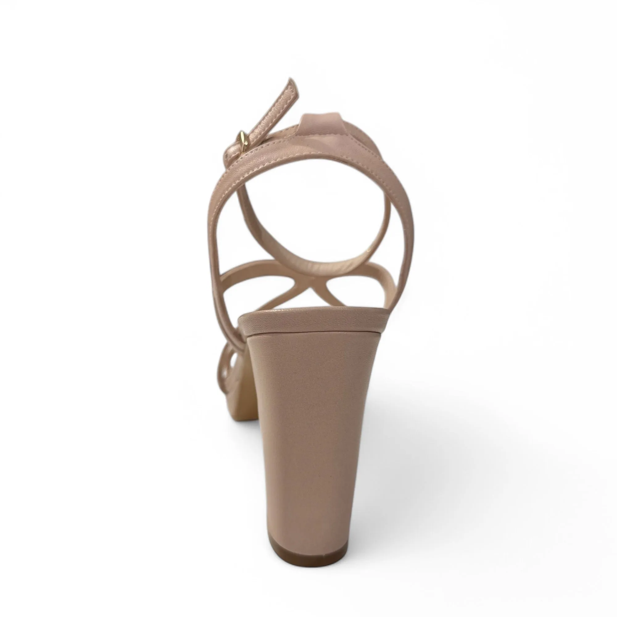 Lodi Lance Nude Block Heel Strappy Sandals