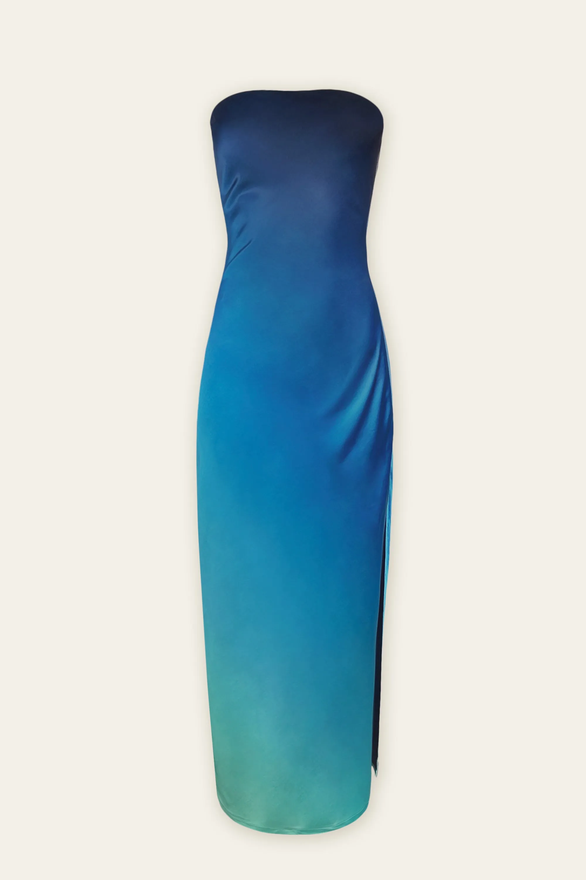 Lucia Ombre Strapless Maxi Dress