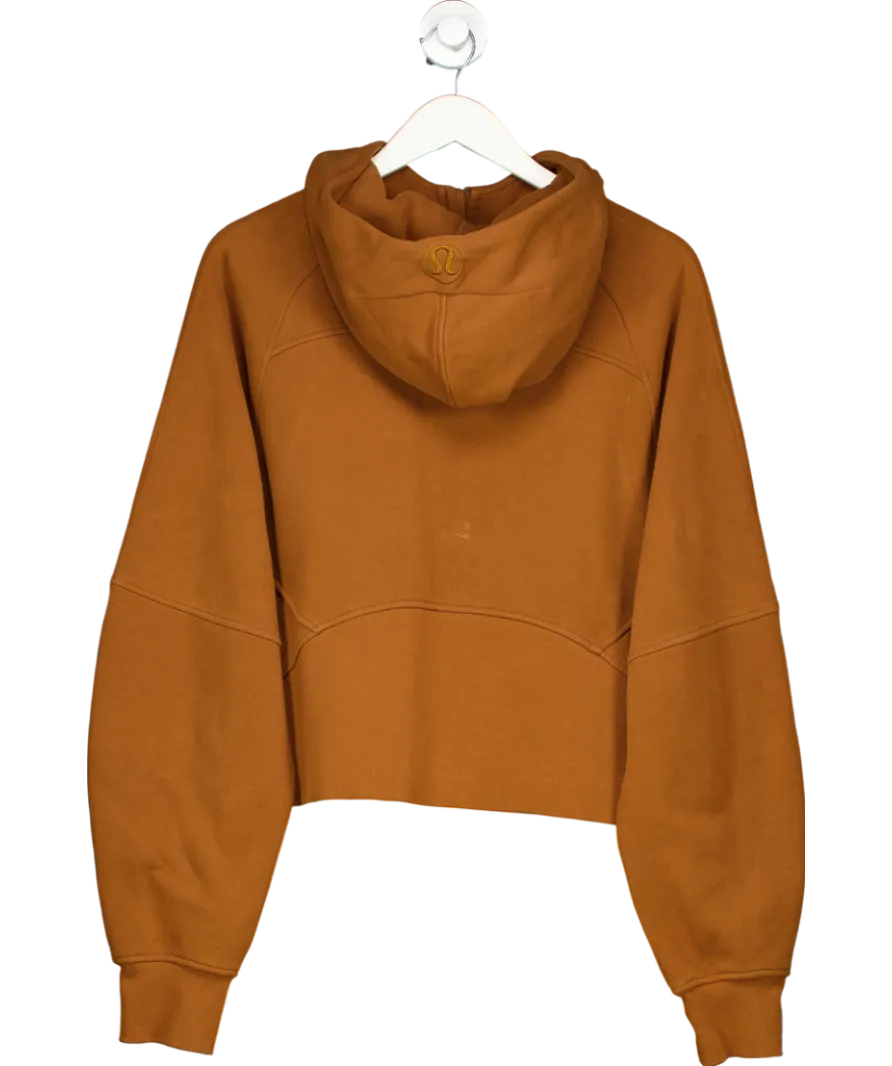 Lululemon Brown Scuba Oversized Half-zip Hoodie UK XL/XXL
