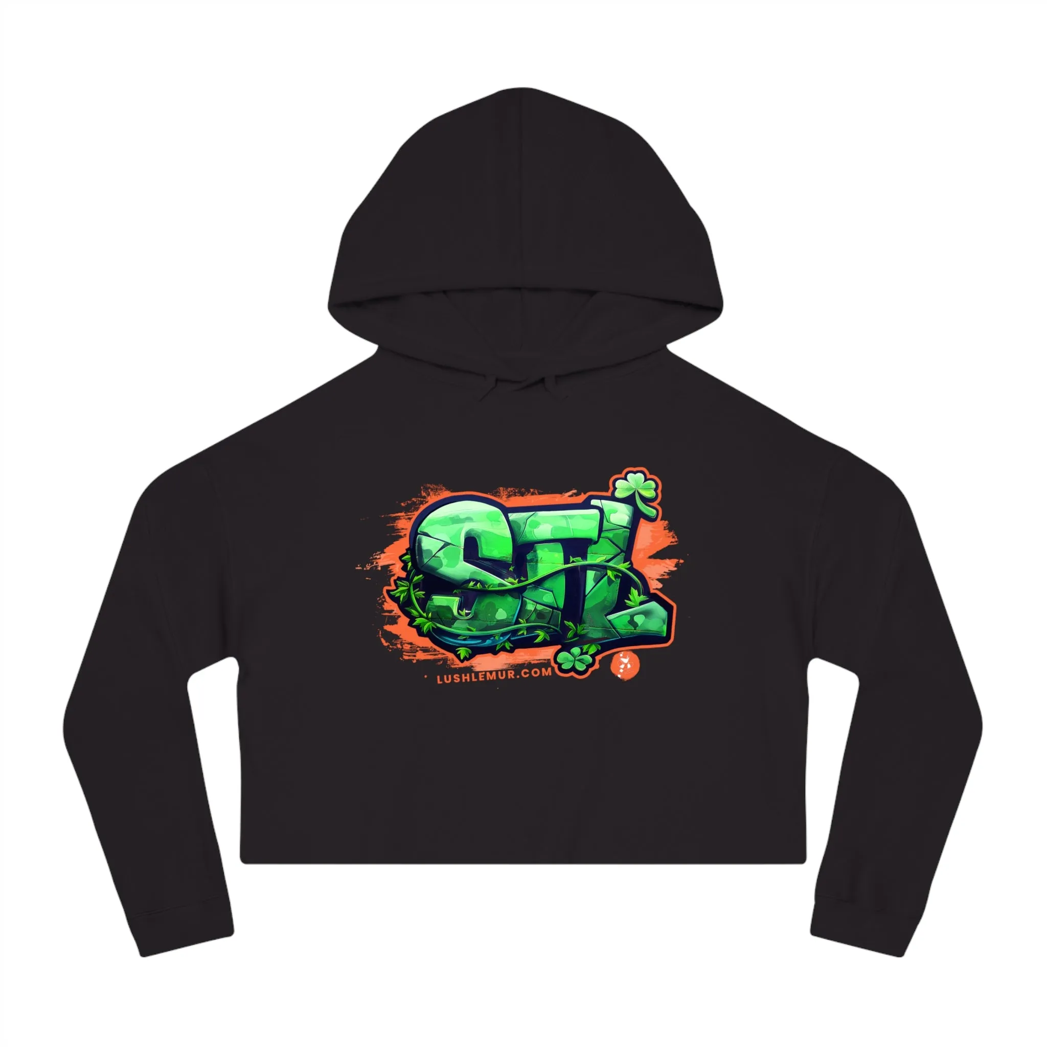 LUSH LEMUR | STL LUCKY IRISH CROP HOODIE