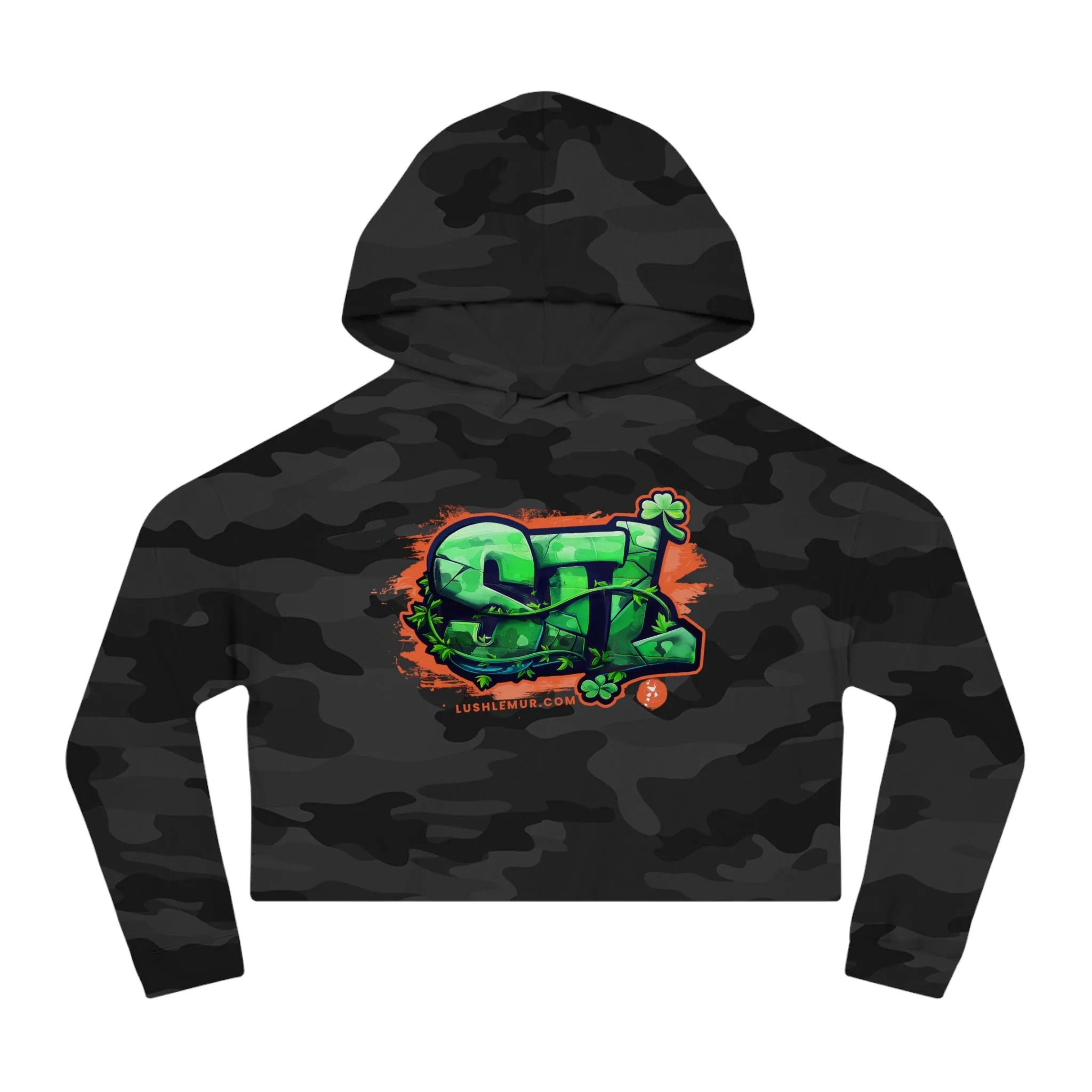 LUSH LEMUR | STL LUCKY IRISH CROP HOODIE