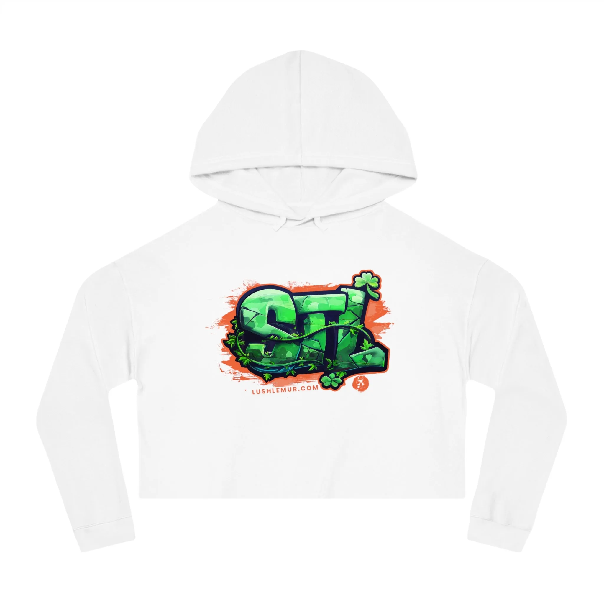LUSH LEMUR | STL LUCKY IRISH CROP HOODIE