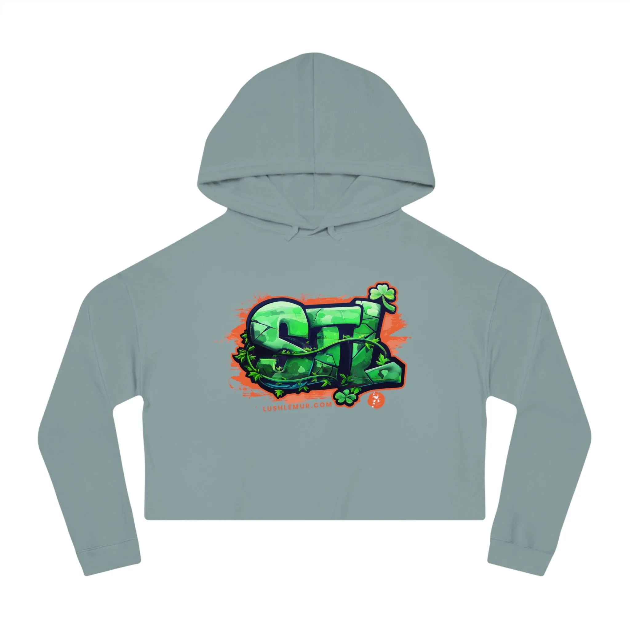 LUSH LEMUR | STL LUCKY IRISH CROP HOODIE