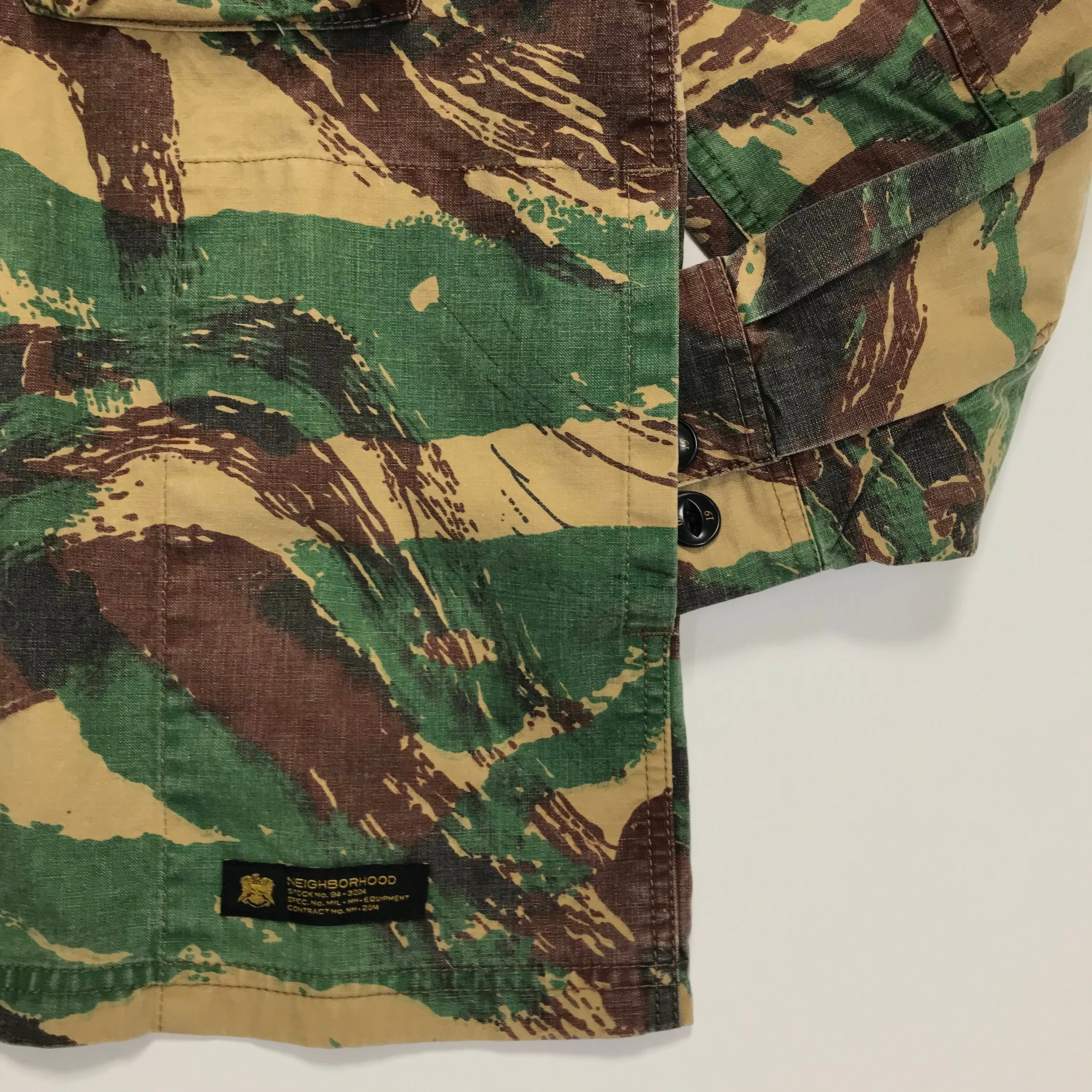 [M] DS! NEIGHBORHOOD BDU LIZARD TROPICAL CAMO BDU SHIRT