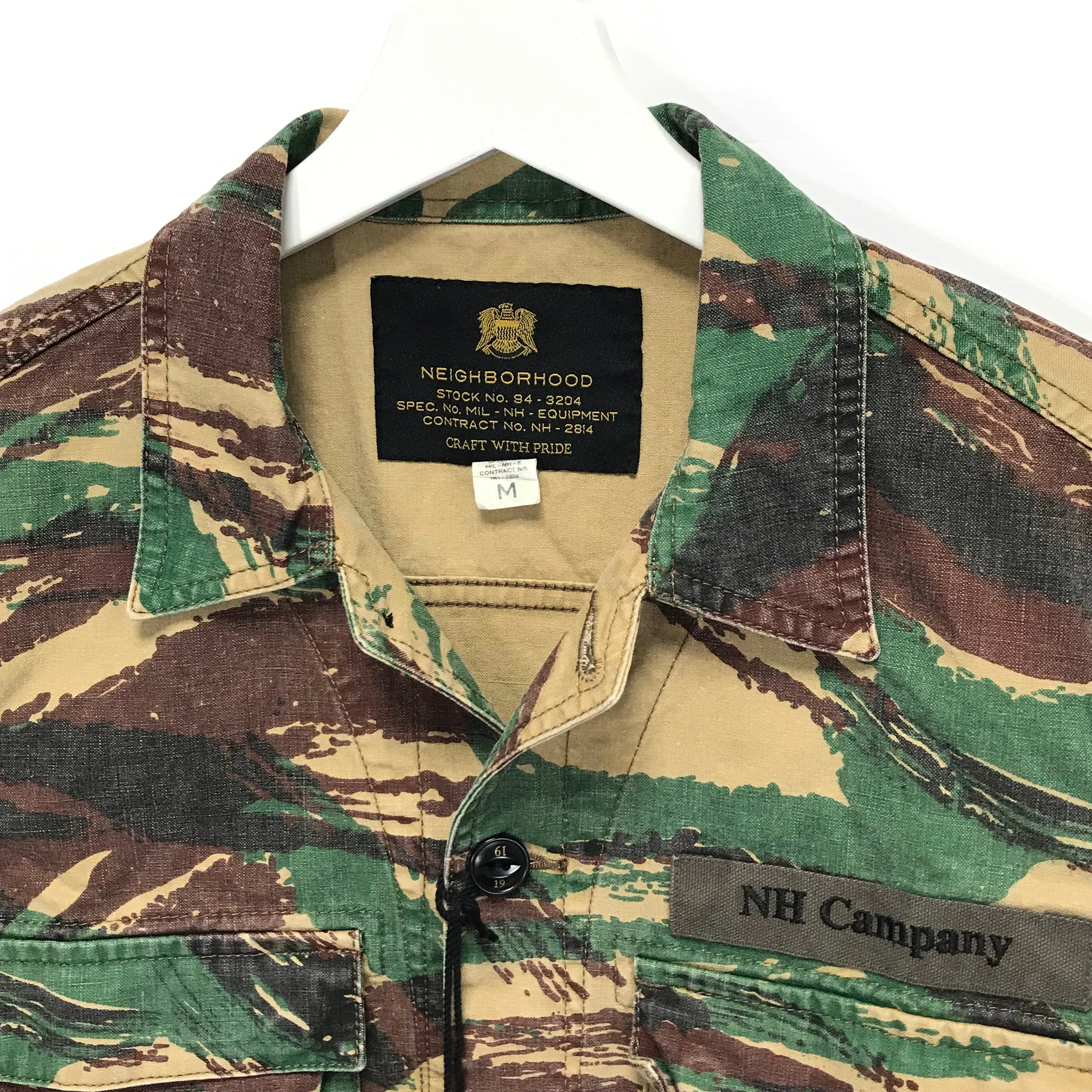 [M] DS! NEIGHBORHOOD BDU LIZARD TROPICAL CAMO BDU SHIRT