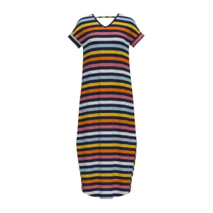 Macy - Navy Pink Orange Stripe