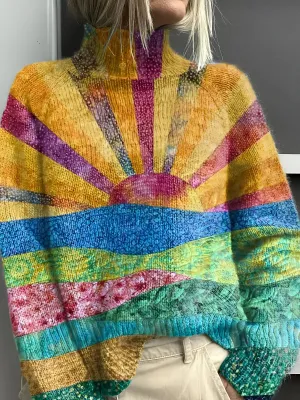 MARTINA™ | Smooth and Colorful Turtleneck