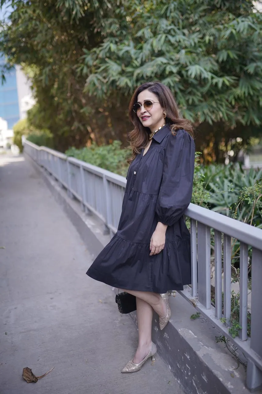Midnight Black Mini Dress