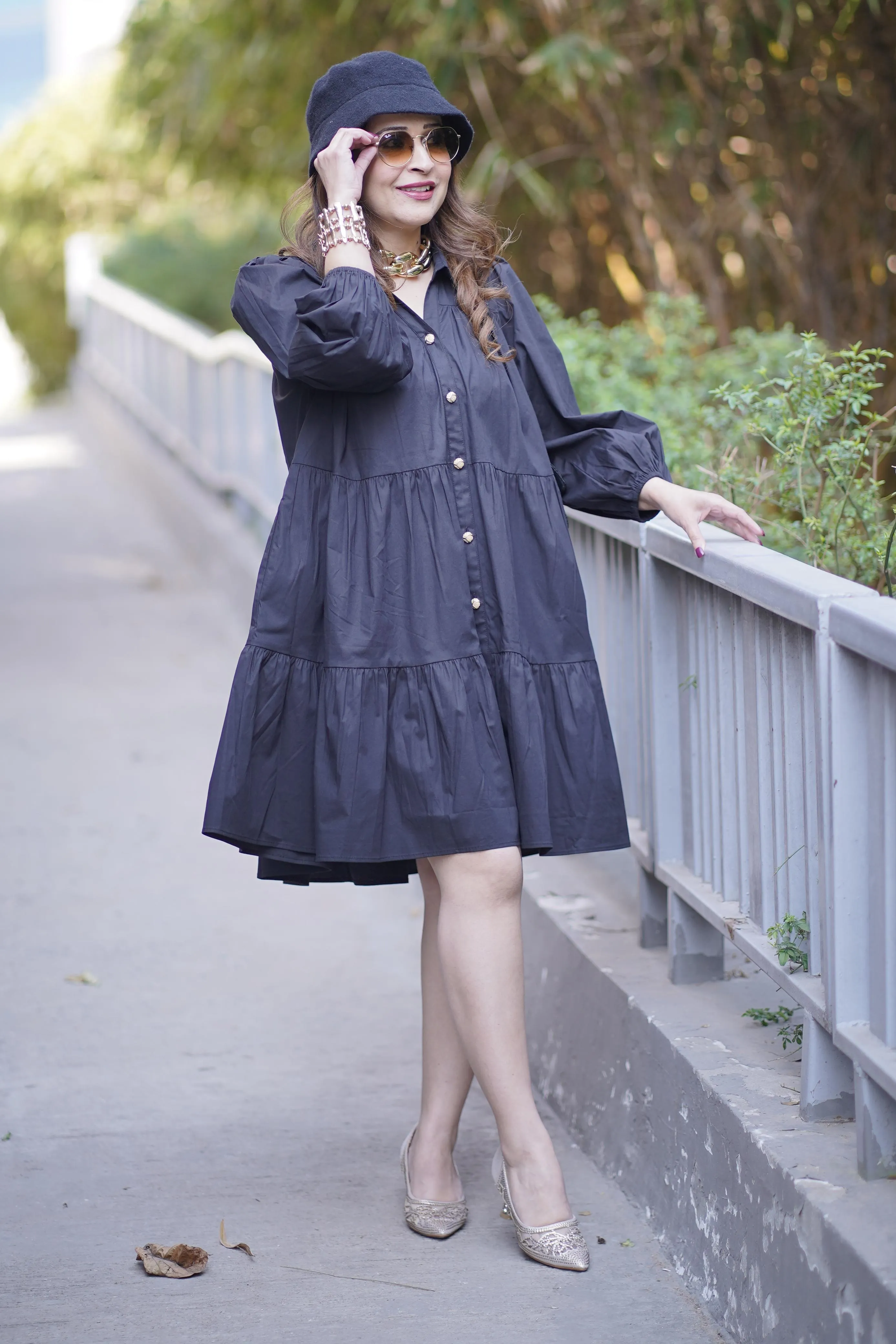 Midnight Black Mini Dress