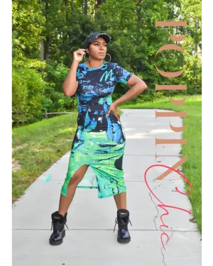 Mina Graffiti Dress