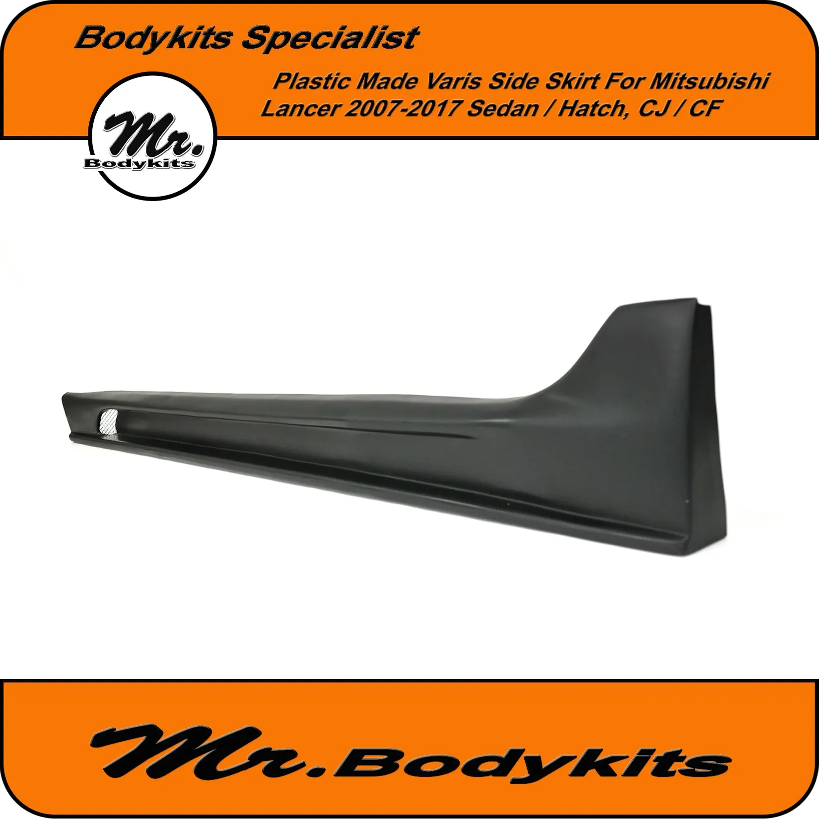 Mitsubishi Lancer 2007-2017 CJ CF Varis Style Side Skirts For Sedan / Hatch (Sportswagon)