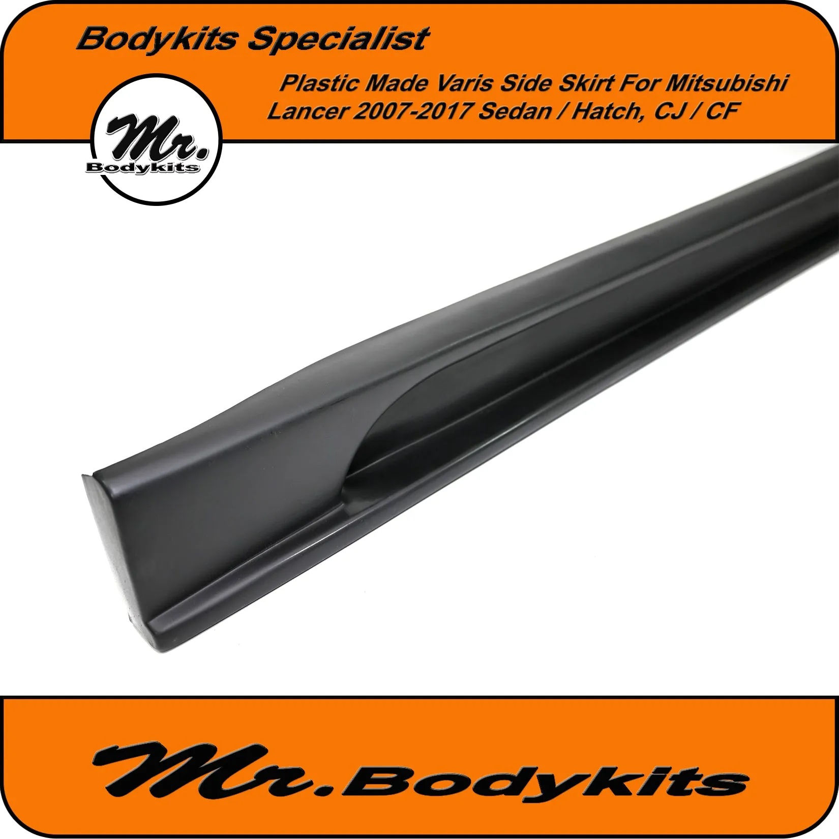 Mitsubishi Lancer 2007-2017 CJ CF Varis Style Side Skirts For Sedan / Hatch (Sportswagon)
