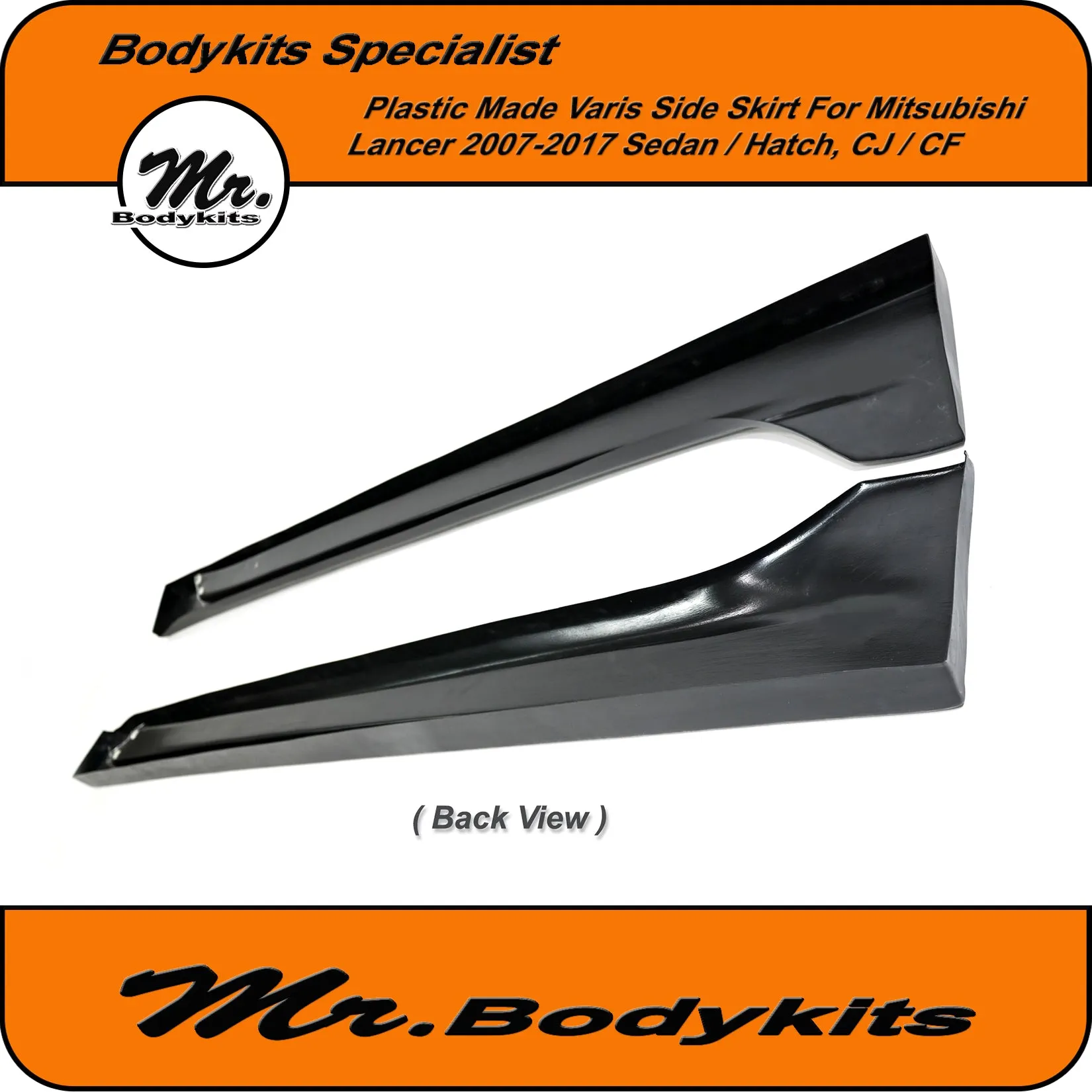 Mitsubishi Lancer 2007-2017 CJ CF Varis Style Side Skirts For Sedan / Hatch (Sportswagon)