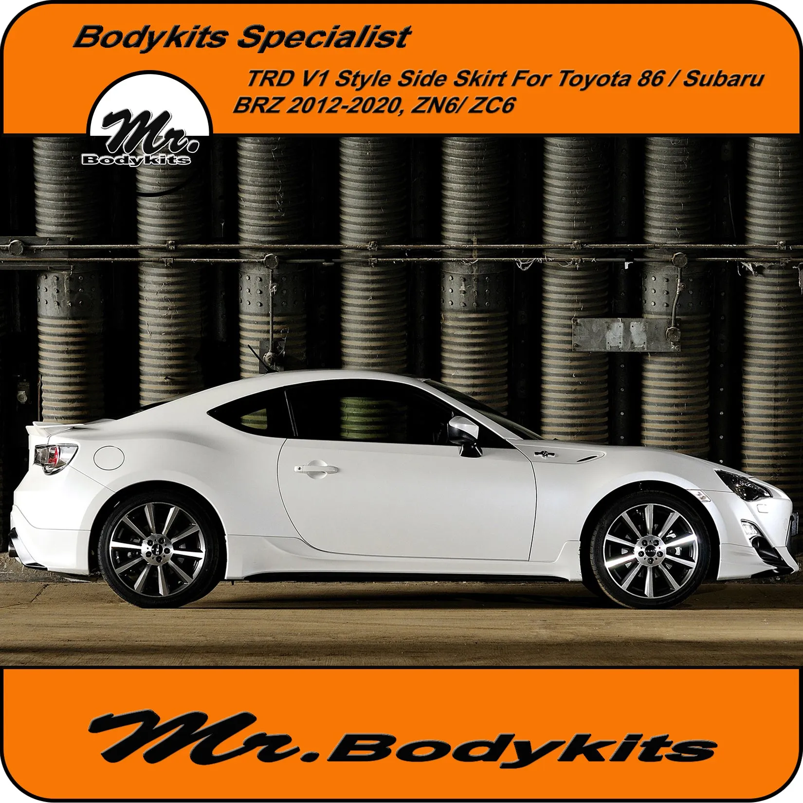 Mr Plastic TRD V1 Side Skirt Bodykits For Toyota 86 / Subaru BRZ 2012-2020, ZN6 , ZC6