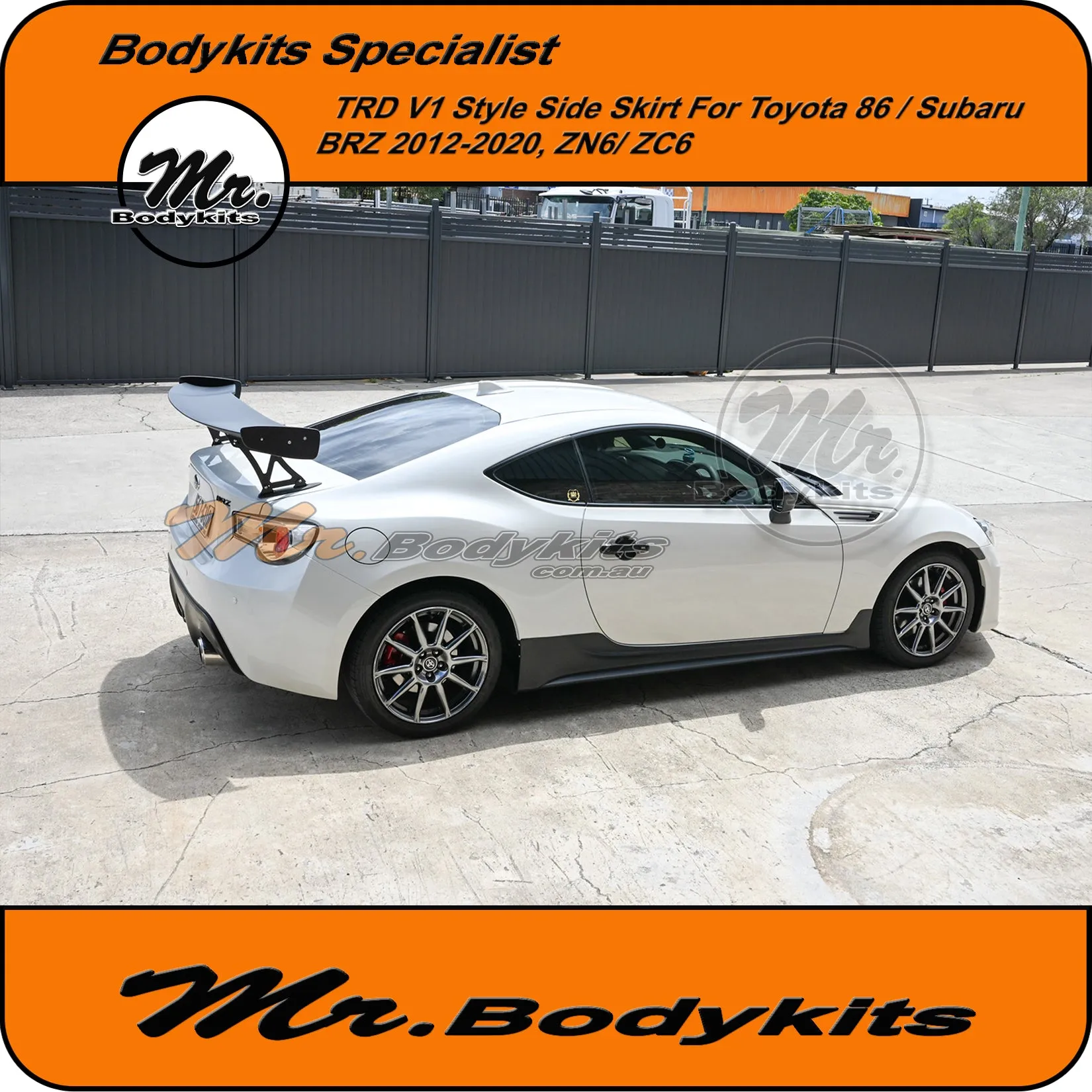 Mr Plastic TRD V1 Side Skirt Bodykits For Toyota 86 / Subaru BRZ 2012-2020, ZN6 , ZC6
