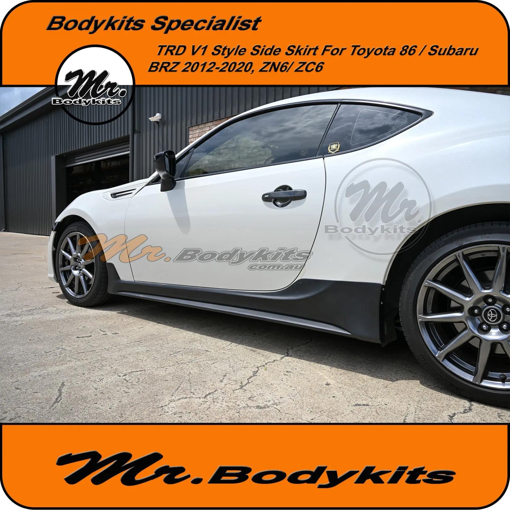 Mr Plastic TRD V1 Side Skirt Bodykits For Toyota 86 / Subaru BRZ 2012-2020, ZN6 , ZC6
