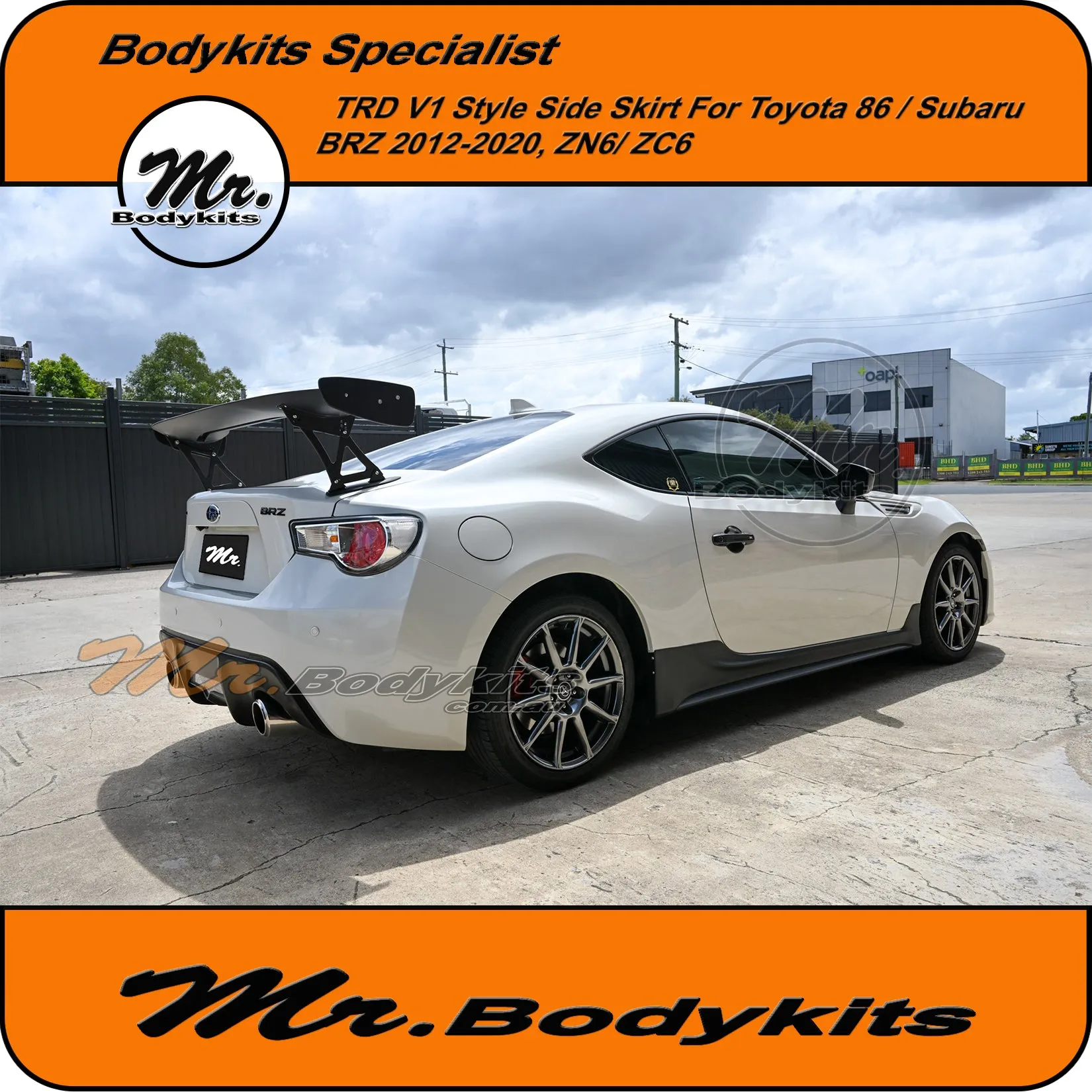 Mr Plastic TRD V1 Side Skirt Bodykits For Toyota 86 / Subaru BRZ 2012-2020, ZN6 , ZC6