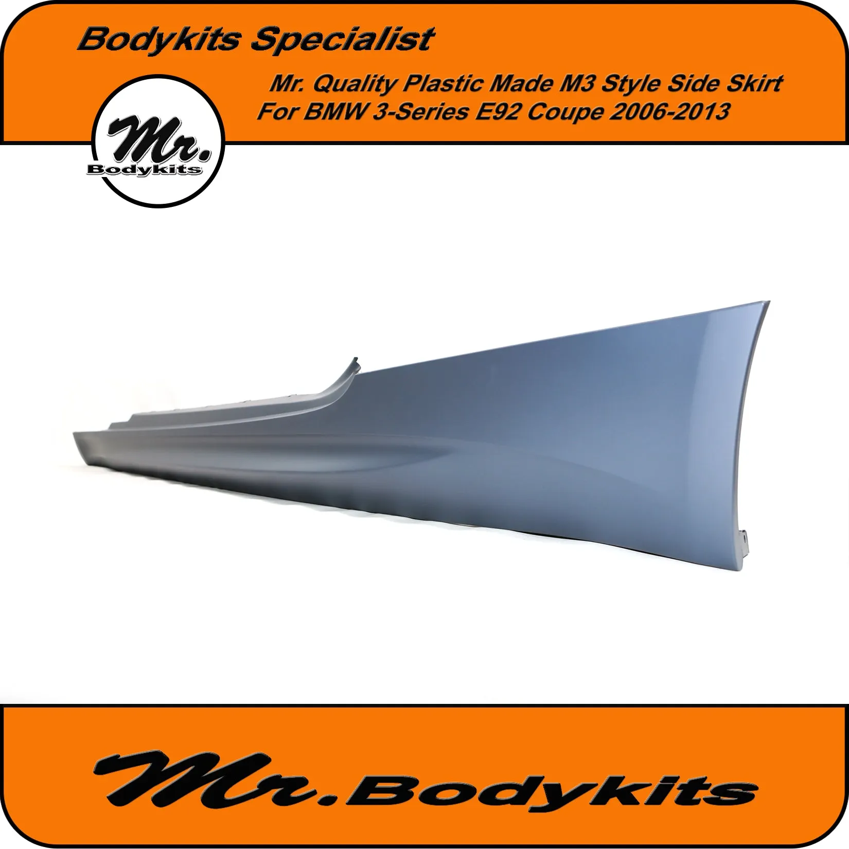 Mr Quality Made PP Plastic M3 Style Side Skirt For BMW 3 Series 2 Door Coupe 06-13 E92