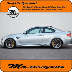 Mr Quality Made PP Plastic M3 Style Side Skirt For BMW 3 Series 2 Door Coupe 06-13 E92