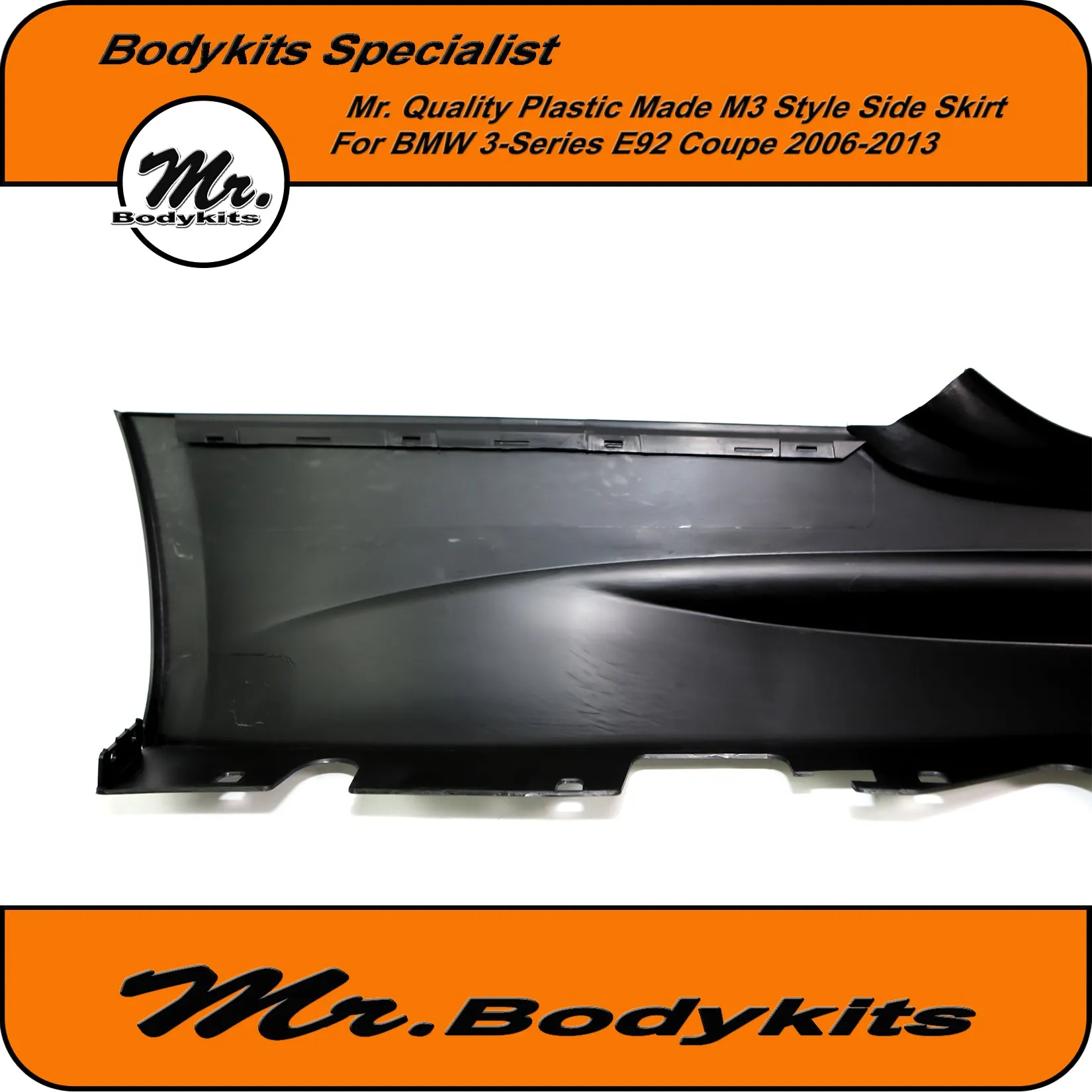 Mr Quality Made PP Plastic M3 Style Side Skirt For BMW 3 Series 2 Door Coupe 06-13 E92