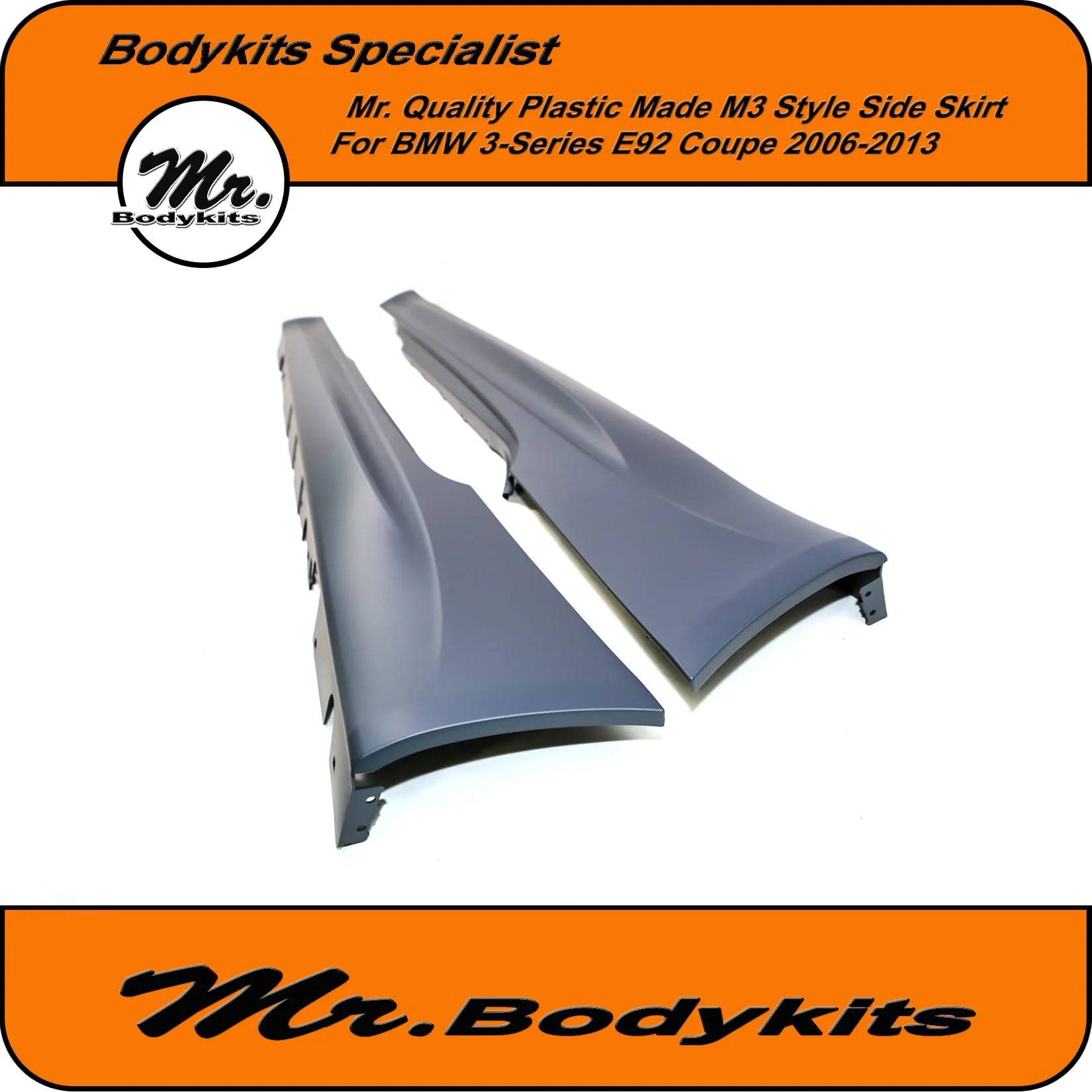 Mr Quality Made PP Plastic M3 Style Side Skirt For BMW 3 Series 2 Door Coupe 06-13 E92