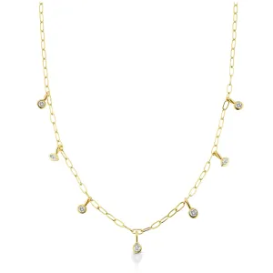 Multi-Shape Bezel Necklace