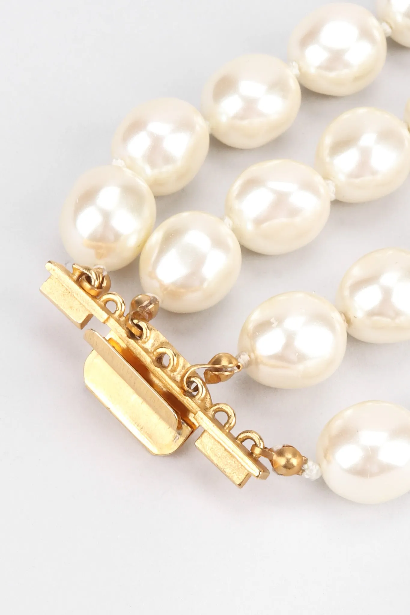 Multi-Strand Tiered Pearl Necklace