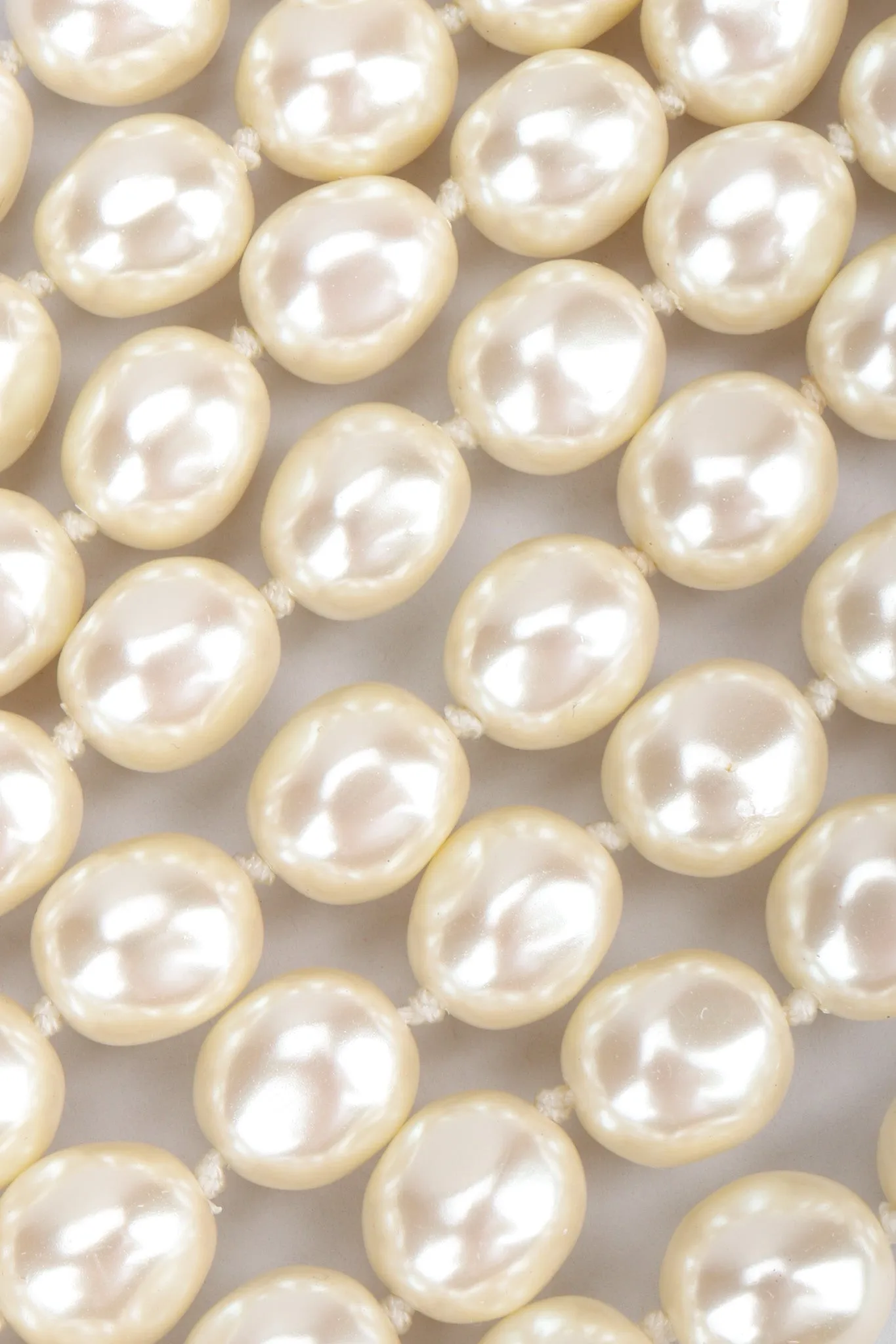 Multi-Strand Tiered Pearl Necklace