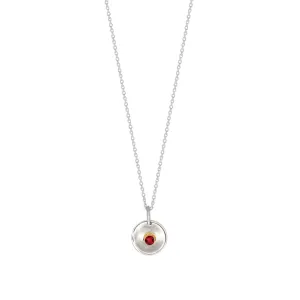 Natural Talent Birthstone Charm Necklace - July/ Ruby