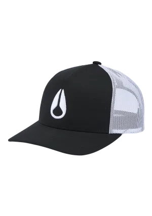 Nixon Iconed Trucker Hat - Black/White