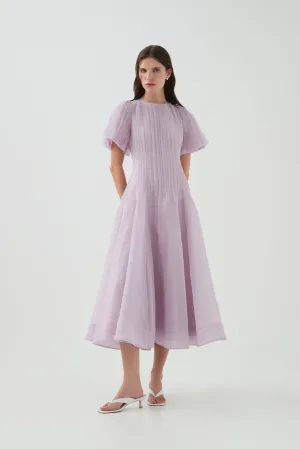 Nova Pleated Midi Dress