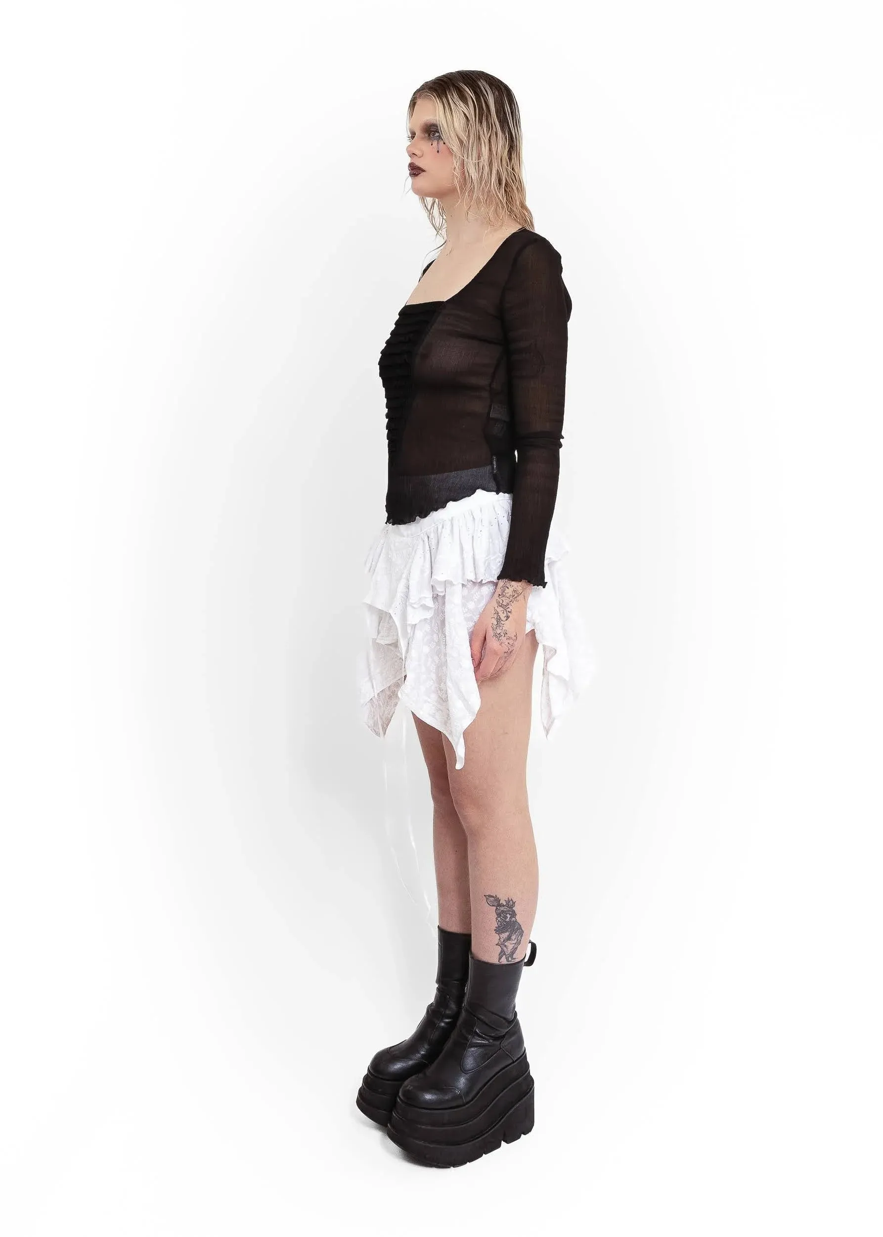 Odessa mini skirt- white