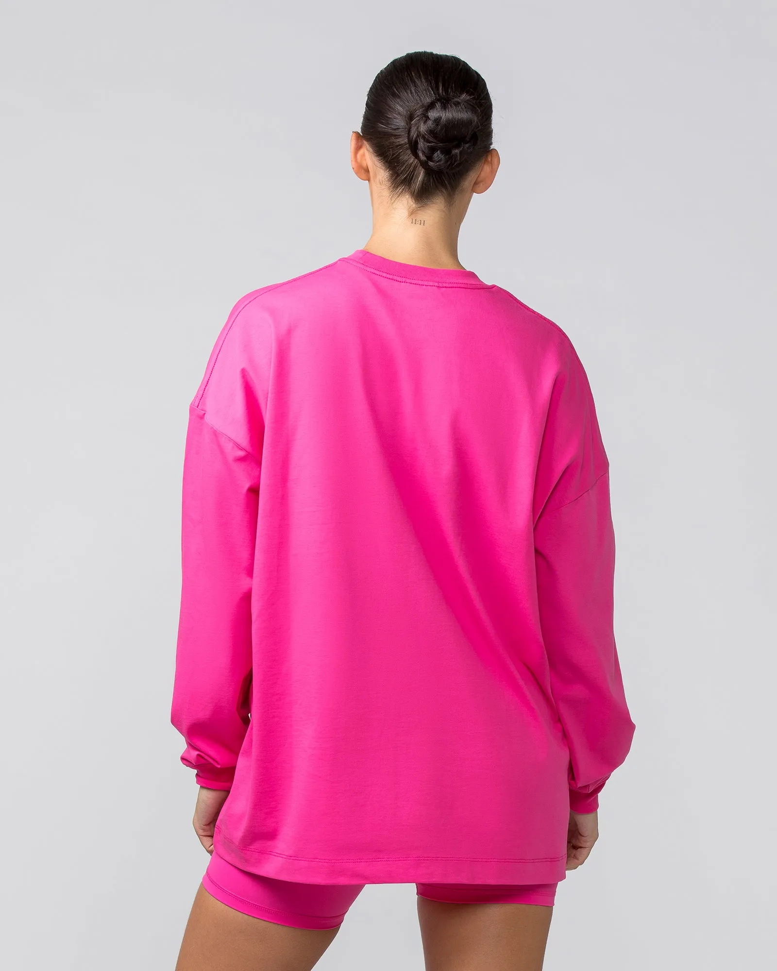 OG Oversized Long Sleeve Tee - Luminous Pink