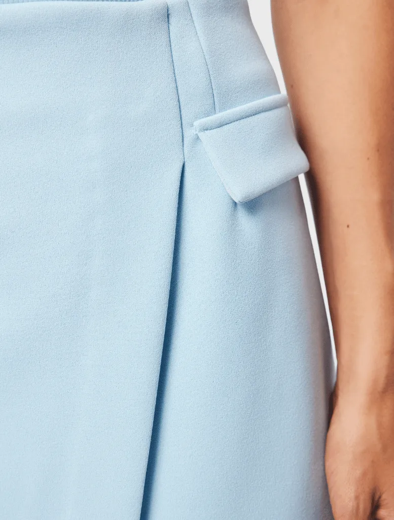 On My Way Mini Skirt - Mist Blue