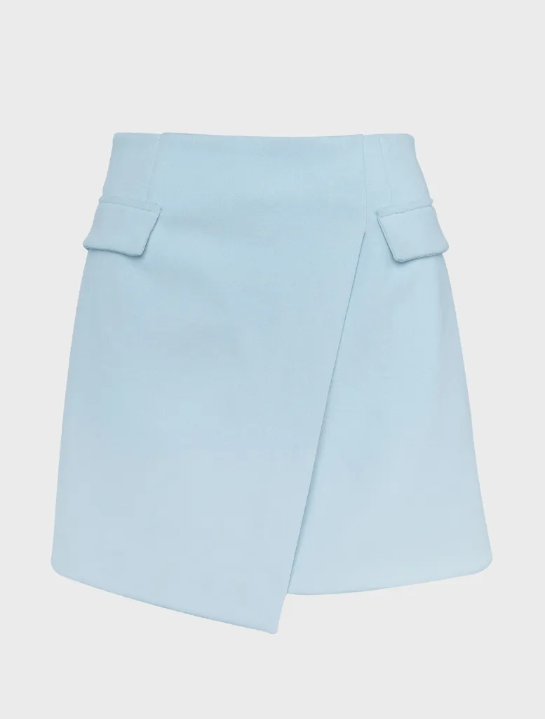 On My Way Mini Skirt - Mist Blue