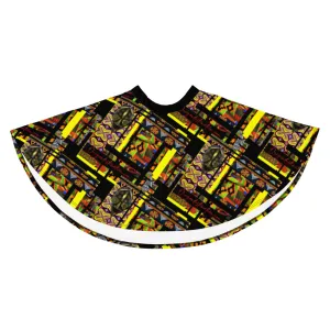 Origen Destination |On-Arrival Point of Origɛn African Symbol-inspired Flare Skirt